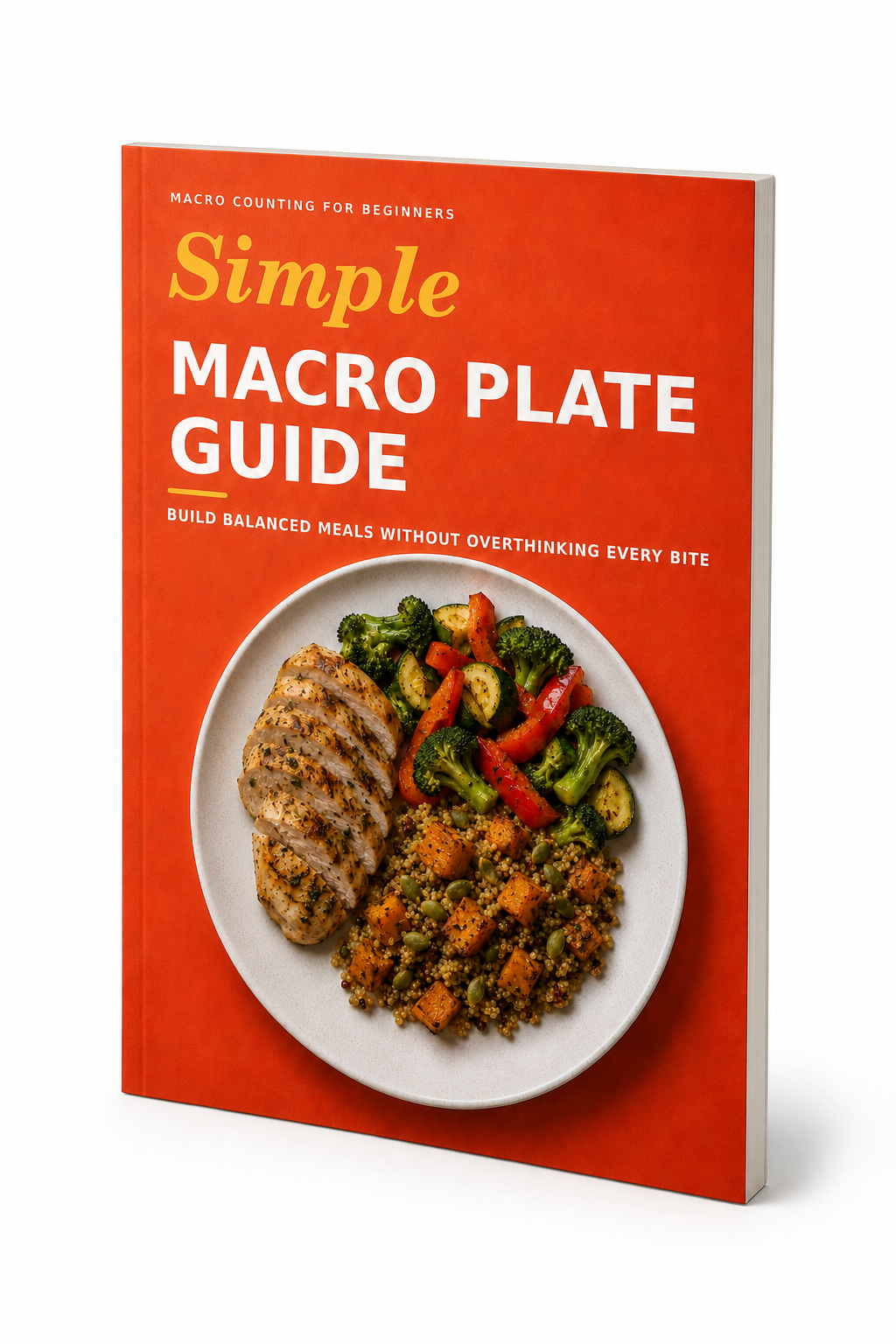 Book mockup of the Simple Macro Plate Guide.